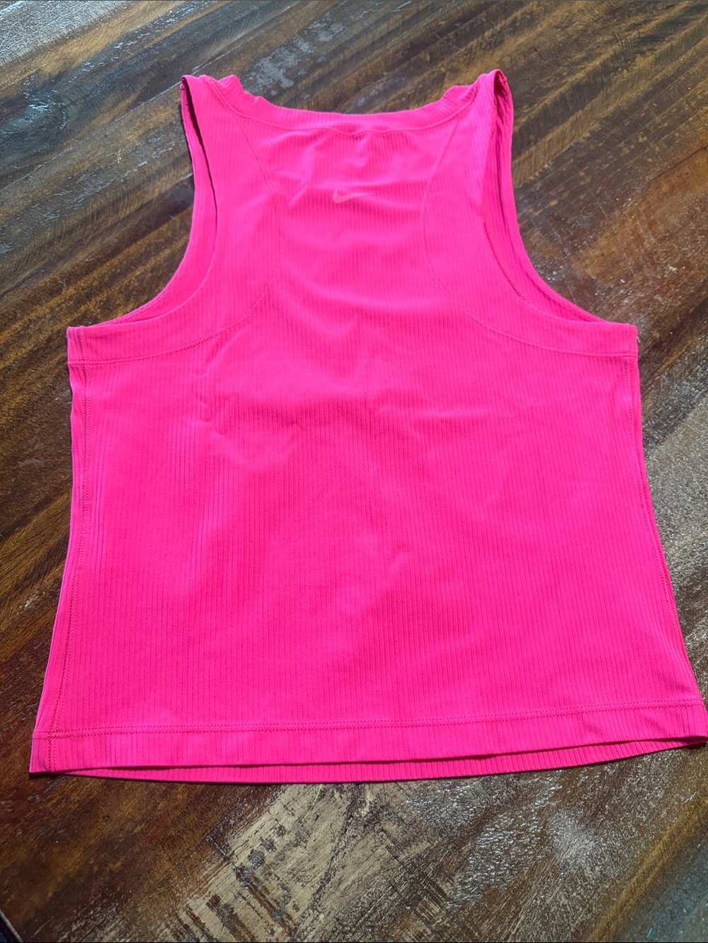 Nike Women's Ribbed Tank Top - Hot Pink - Picture 6 of 7